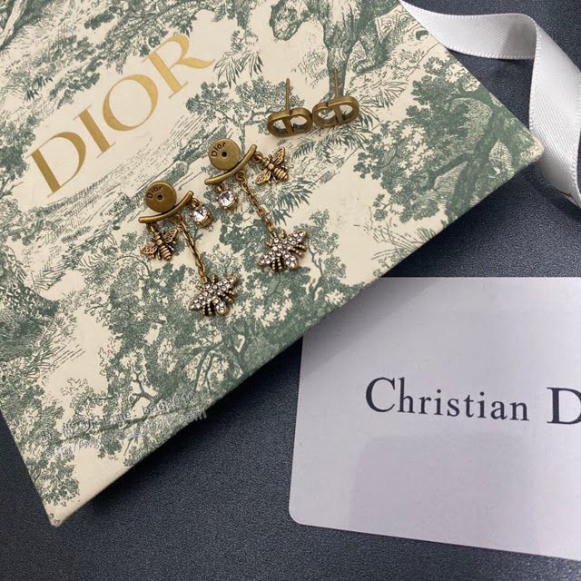 Dior飾品 迪奧經典熱銷款CD小耳釘 小蜜蜂耳環  zgd1074